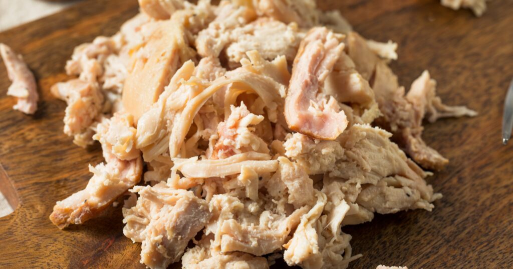 1 lb shredded chicken