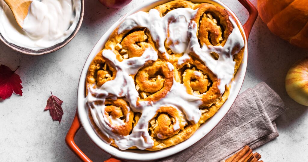 5-Minute Pumpkin Cinnamon Rolls