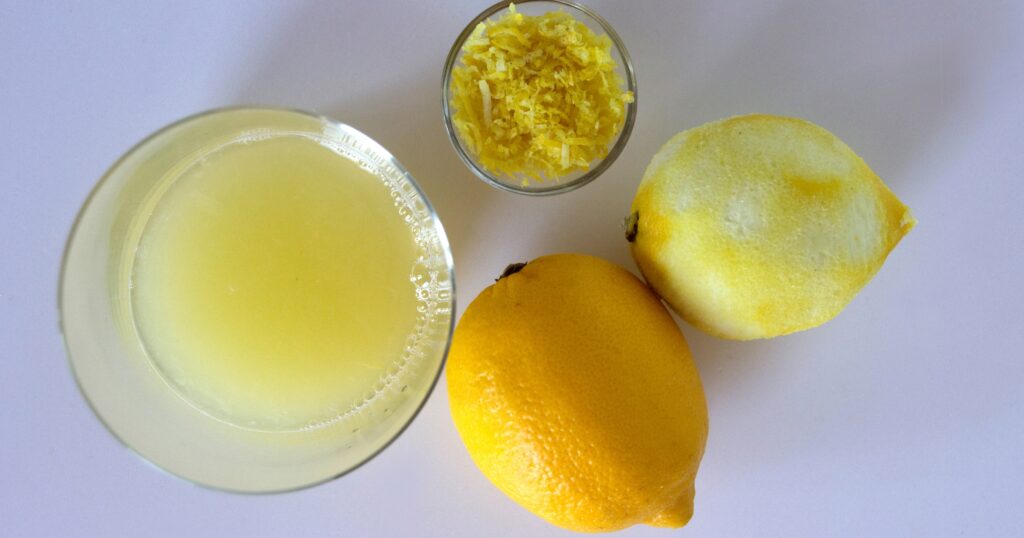 Zest and juice of ½ a medium lemon