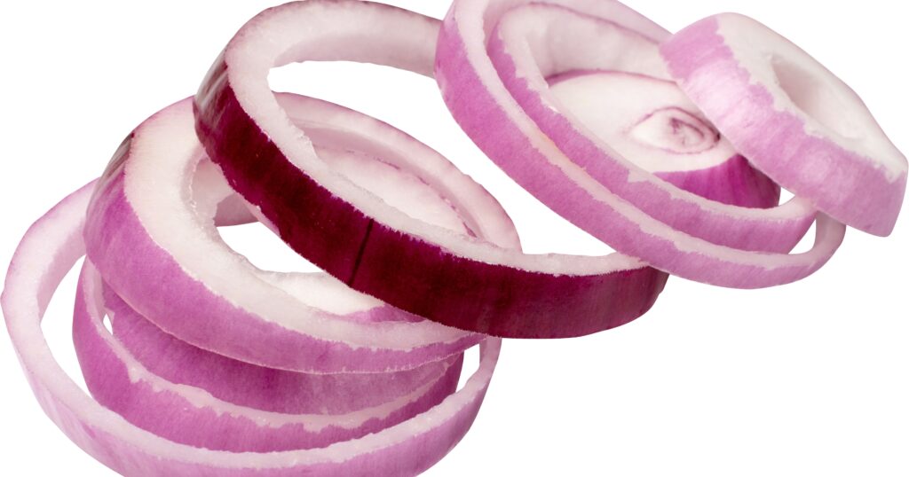 Onion slices